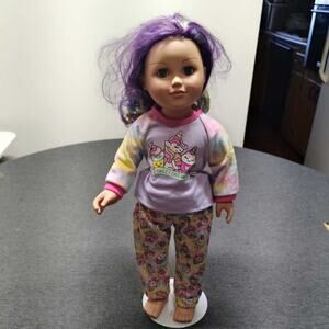 2013 Cititoy Doll Purple Hair Unicorn Cupcake Pajama Sweet Dreams